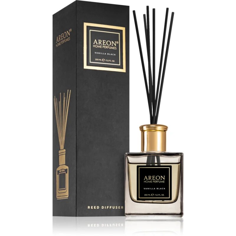 Areon Home Black Vanilla Black Aroma diffúzor töltettel 150 ml