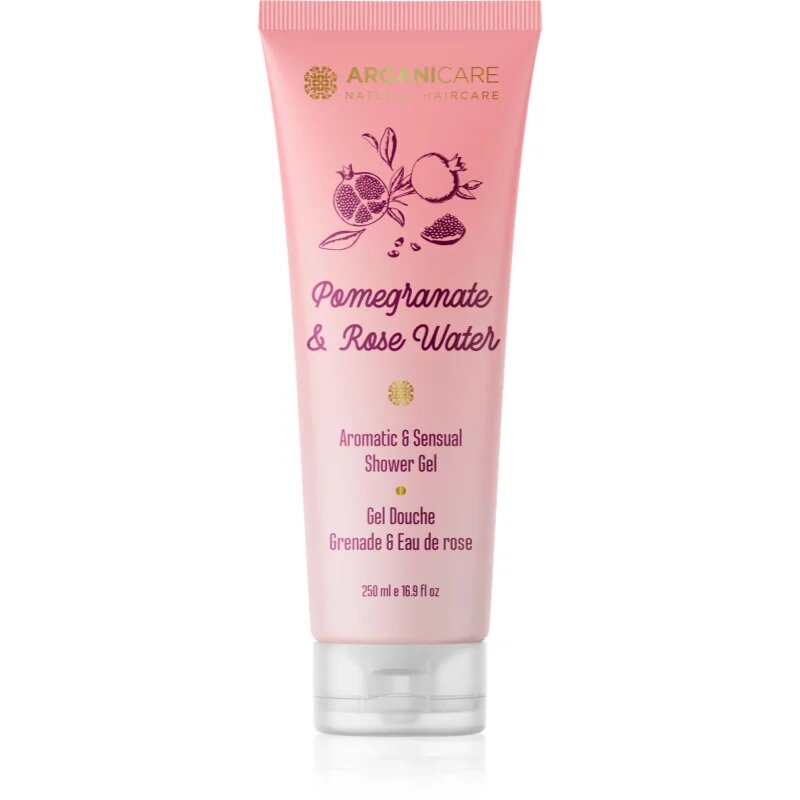 Arganicare Pomegrenate & Rose Water Shower Gel tusfürdő gél 250 ml