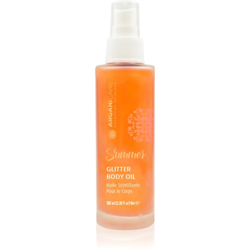 Arganicare Summer Glitter Body Oil csillogó száraz olaj testre és hajra 100 ml