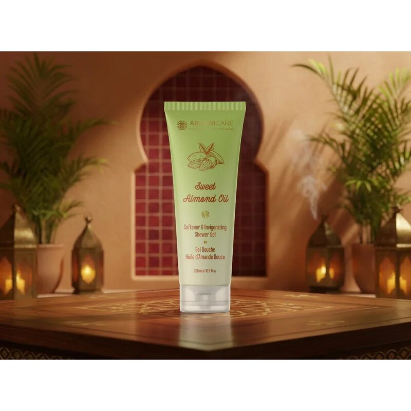 Arganicare Sweet Almond Oil Shower Gel tusfürdő gél 250 ml
