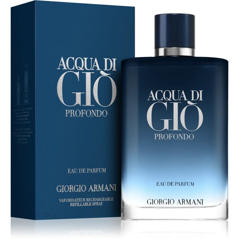Armani Acqua di Giò Profondo Eau de Parfum utántölthető uraknak 200 ml