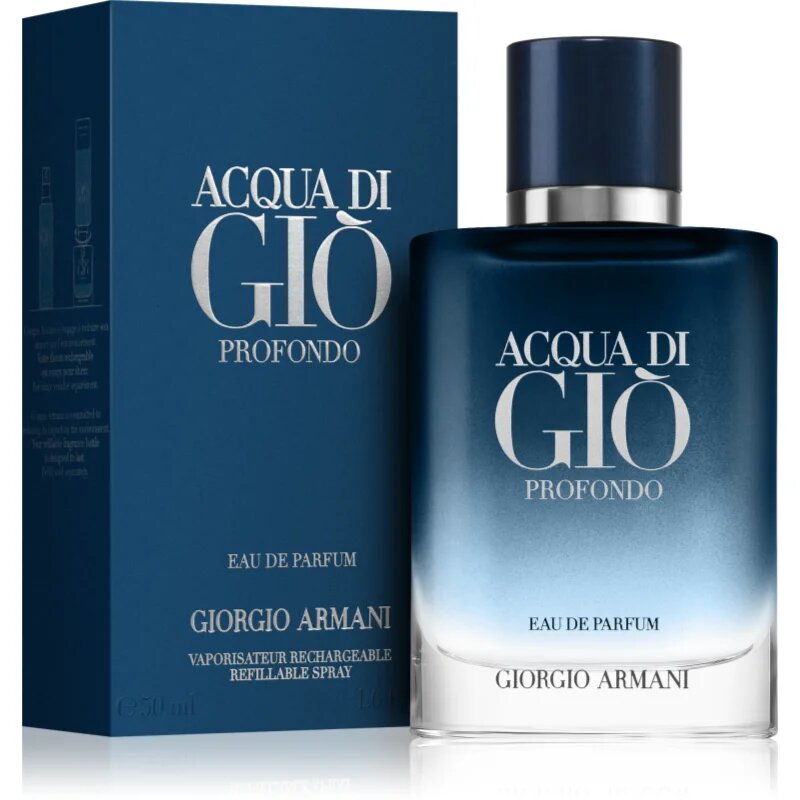 Armani Acqua di Giò Profondo Eau de Parfum utántölthető uraknak 50 ml