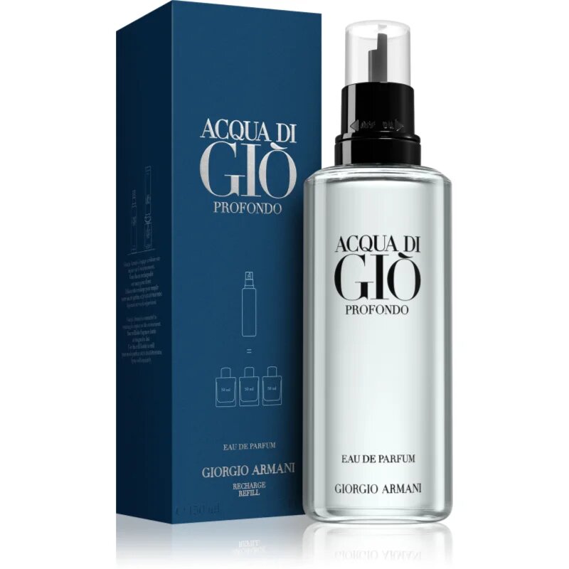 Armani Acqua di Giò Profondo Eau de Parfum utántöltő uraknak Refill 150 ml
