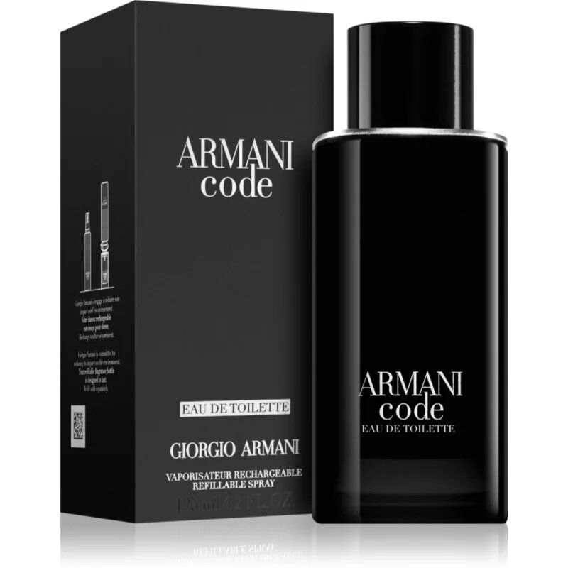 Armani Code Eau de Toilette utántölthető uraknak 125 ml