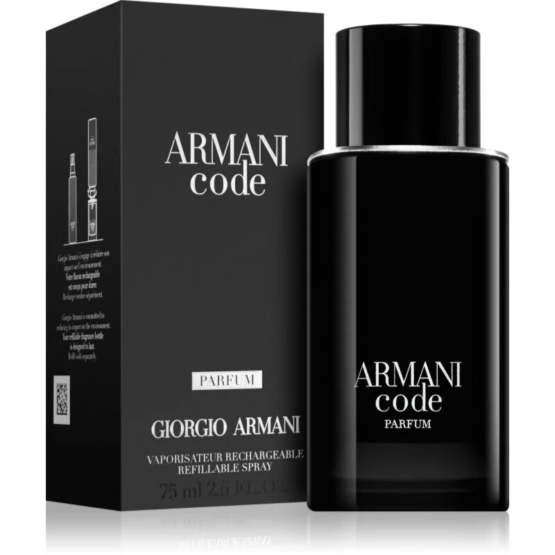Armani Code Parfum parfüm utántölthető uraknak 75 ml