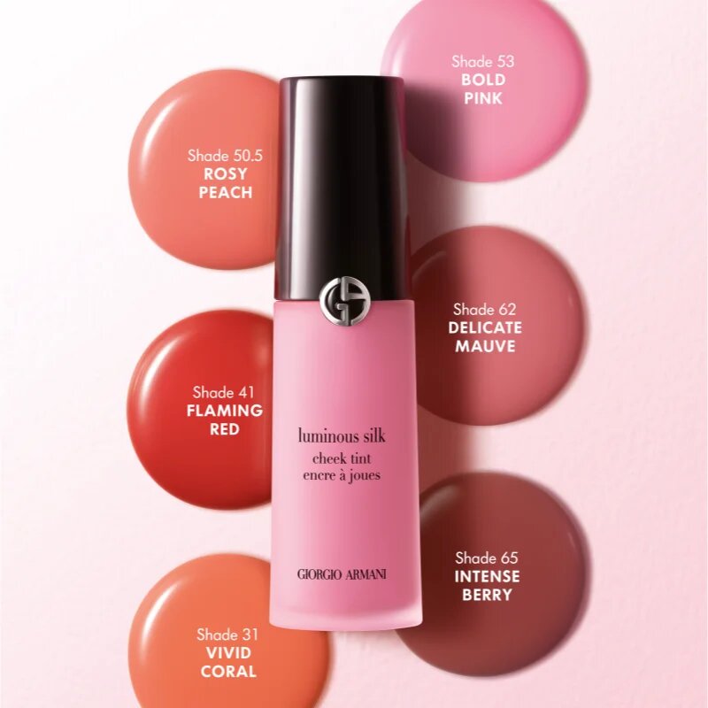 Armani Luminous Silk Cheek Tint folyékony arcpirosító árnyalat 50.5 Rosy Peach 12 ml