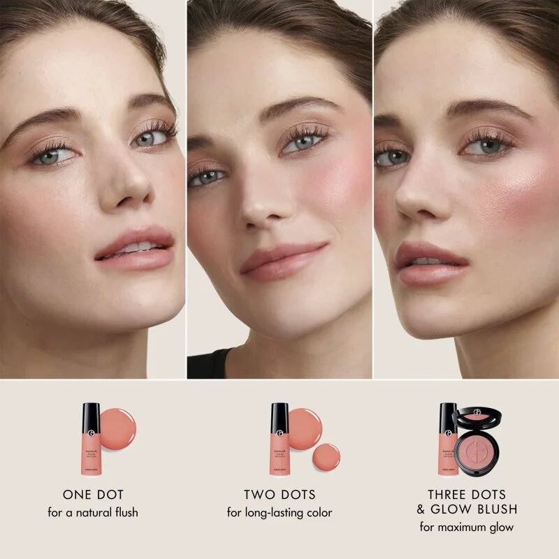 Armani Luminous Silk Cheek Tint Shine folyékony arcpirosító árnyalat 42 Sunlit Sienna 12 ml