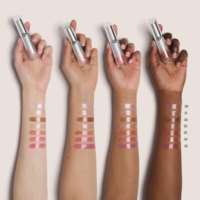 Armani Prisma Glass Icy Plumper dúsító ajakfény árnyalat 35 Arctic Mauve 3.5 ml