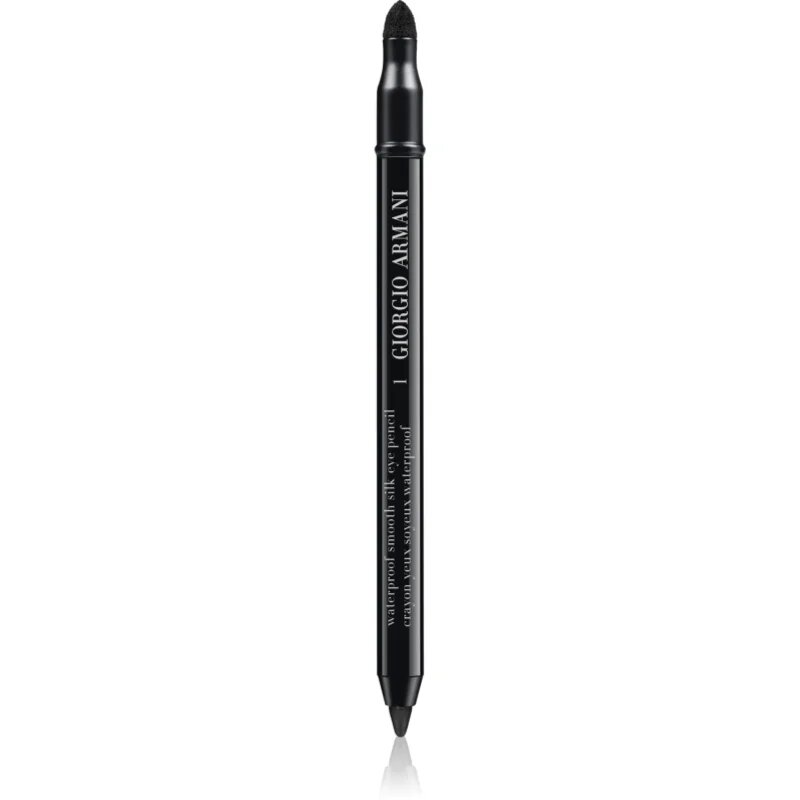 Armani Smooth Silk Waterproof Eye Pencil vízálló szemceruza applikátorral árnyalat 01 Black 1.2 g