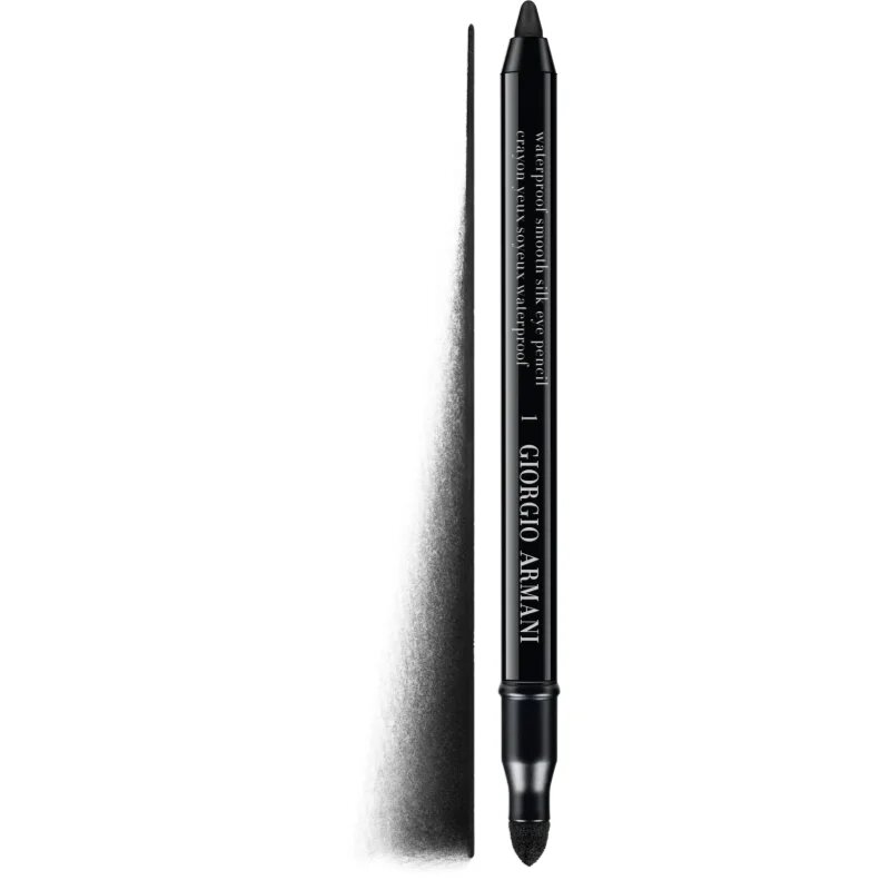Armani Smooth Silk Waterproof Eye Pencil vízálló szemceruza applikátorral árnyalat 01 Black 1.2 g