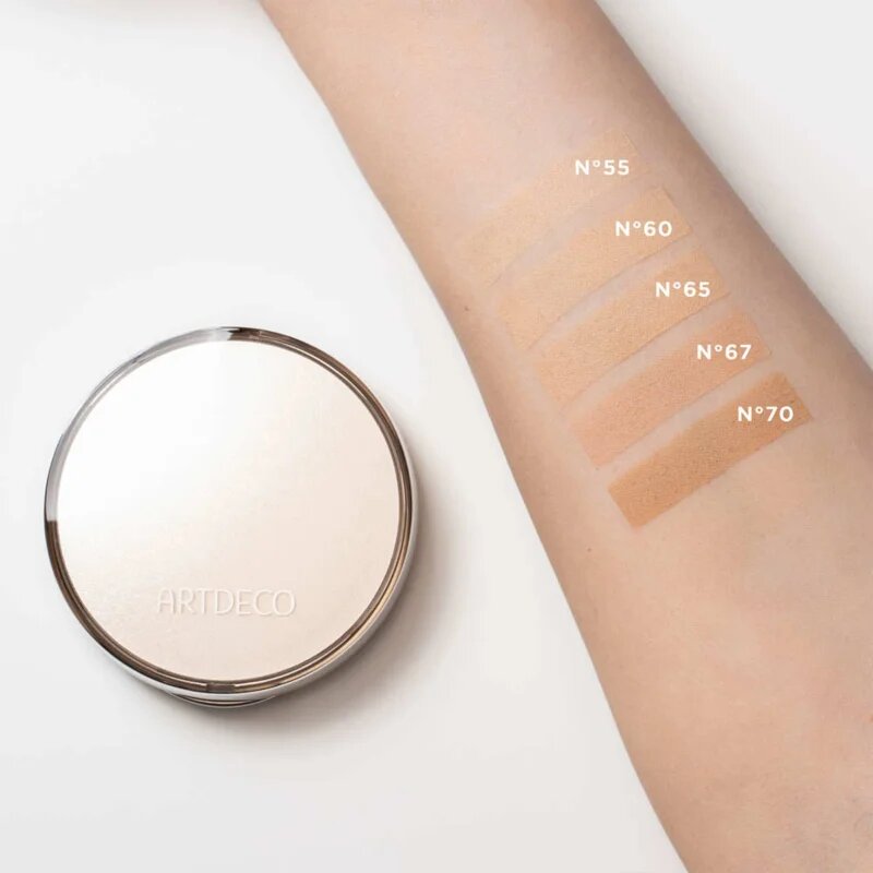 Artdeco Pure Minerals Hydra Compact Foundation kompakt púderes alapozó utántöltő árnyalat 407.65 Medium Beige 10 g