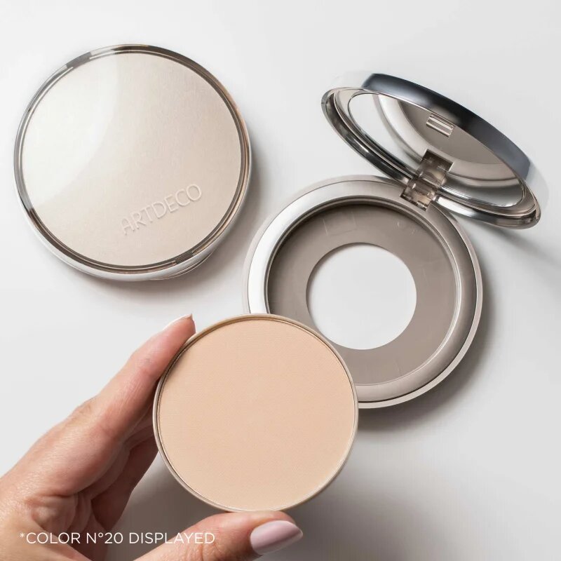 Artdeco Pure Minerals Hydra Compact Foundation kompakt púderes alapozó utántöltő árnyalat 407.65 Medium Beige 10 g