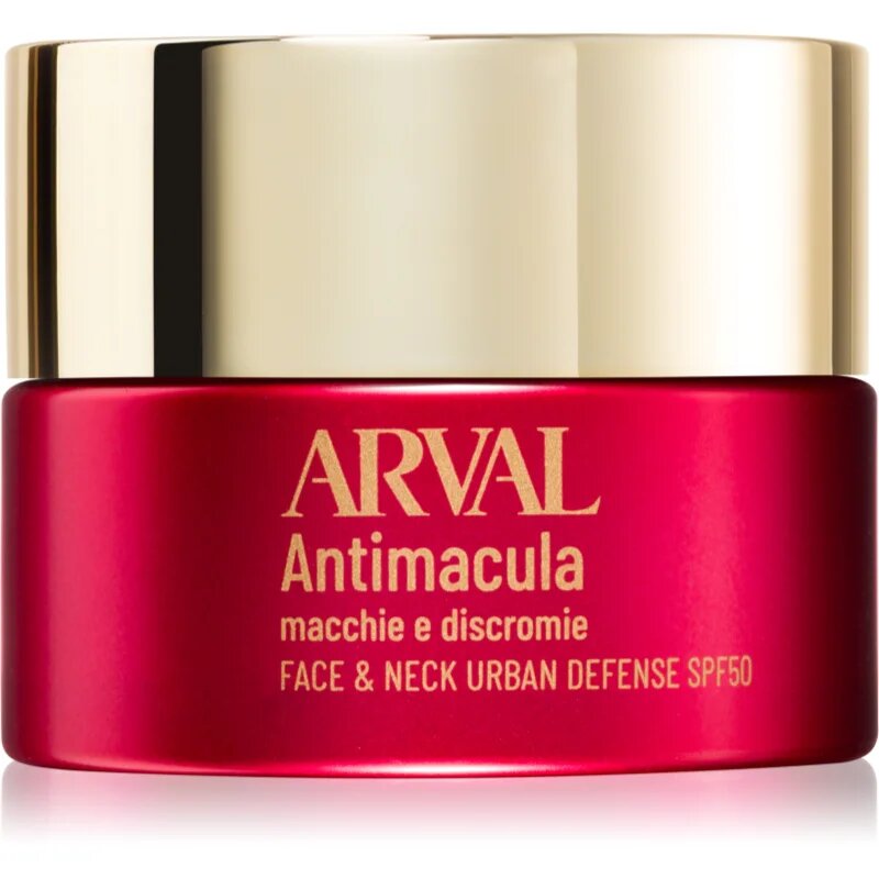 Arval Antimacula Face & Neck Urban Defense SPF50 védőkrém a sötét foltok ellen 50 ml
