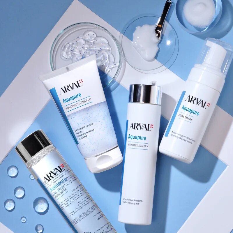 Arval Aquapure Hyaluronic cleanser gel gyengéd hámlasztó gél a bőr tökéletes tisztításához 150 ml