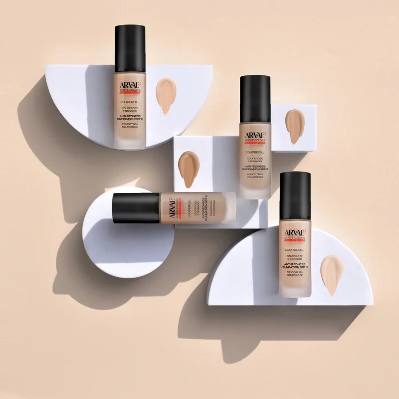 Arval Couperoll Anti-redness foundation SPF15 fedő hatású alapozó SPF 15 02 Pink Beige 30 ml