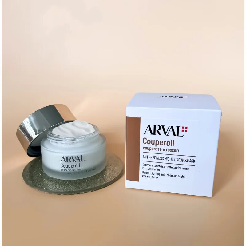 Arval Couperoll Anti-redness Night Cream & Mask éjszakai krémes maszk az érzékeny vörösödésre hajlamos bőrre 50 ml