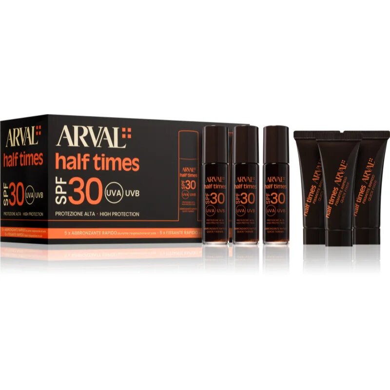 Arval Half Times Fast Tanning Bottle + Tube Set szett barnulást gyorsító