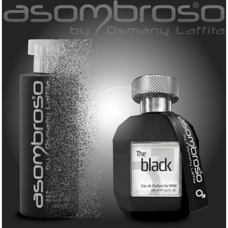 Asombroso by Osmany Laffita The Black for Man Eau de Parfum uraknak 100 ml