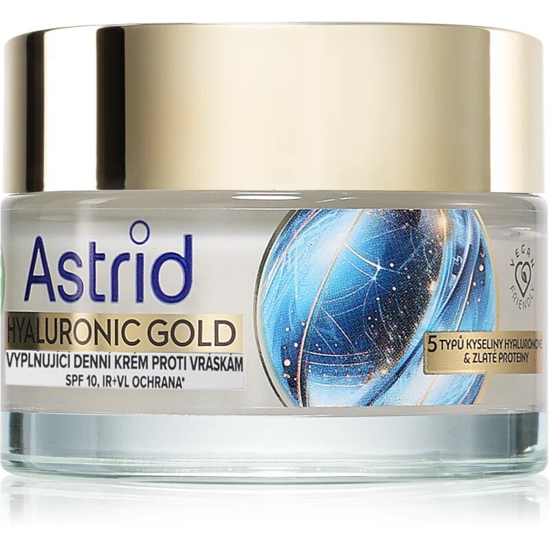 Astrid Hyaluronic Gold feltöltő krém a ráncok ellen 50 m