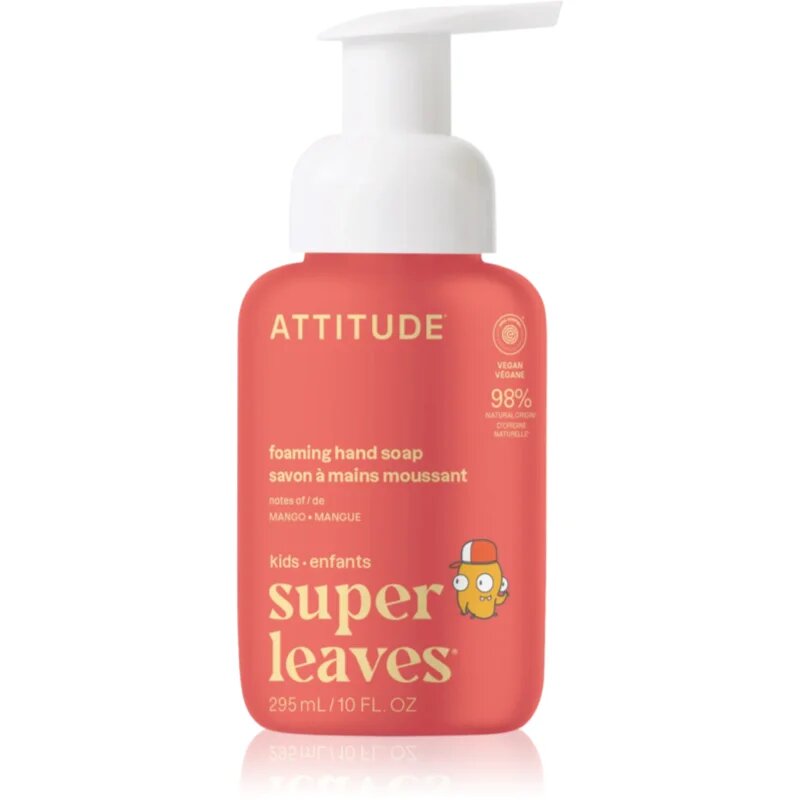 Attitude Super Leaves Kids hab szappan kézre a mangó illatával 295 ml
