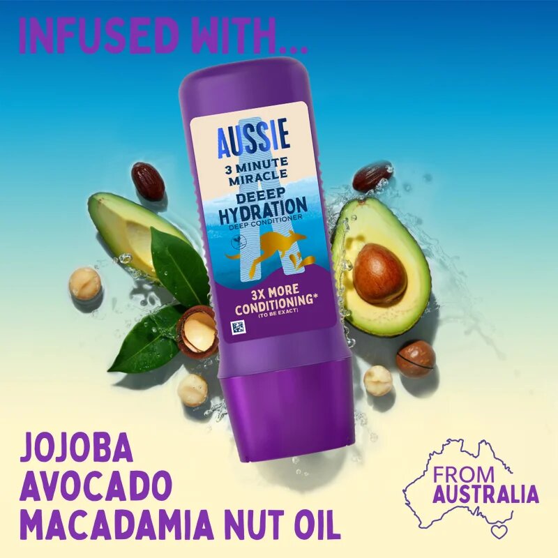 Aussie 3 Minute Miracle Deep Hydration mélyhidratáló balzsam 250 ml