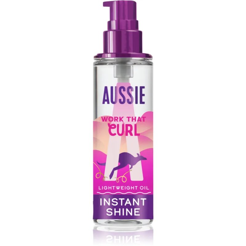 Aussie Bouncy Curls Work That Curl hidratáló és tápláló olaj a hajra 95 ml