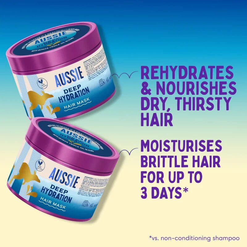 Aussie Deep Hydration Hair Mask intenzív hidratáló maszk száraz és sérült hajra 500 ml