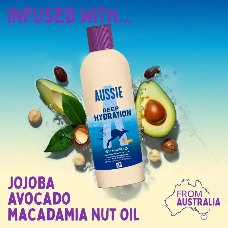 Aussie Deep Hydration Shampoo Intenzíven hidratáló sampon 300 ml