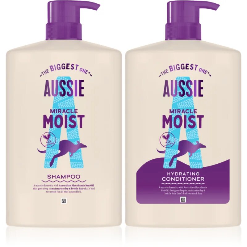 Aussie Miracle Moist szett a hidratálásért és a fényért