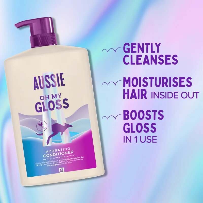 Aussie Oh My Gloss Hydrating Conditioner élénkítő és hidratáló kondicionáló 1000 ml
