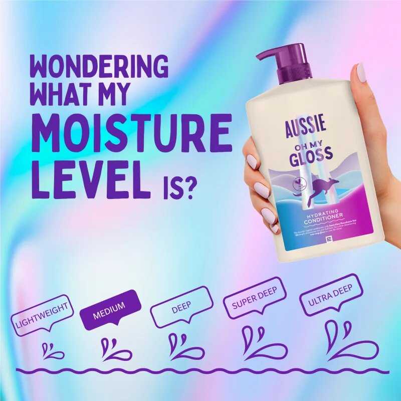 Aussie Oh My Gloss Hydrating Conditioner élénkítő és hidratáló kondicionáló 1000 ml