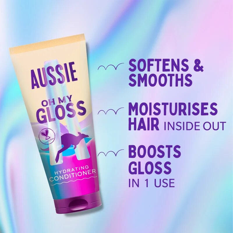 Aussie Oh My Gloss Hydrating Conditioner élénkítő és hidratáló kondicionáló 200 ml