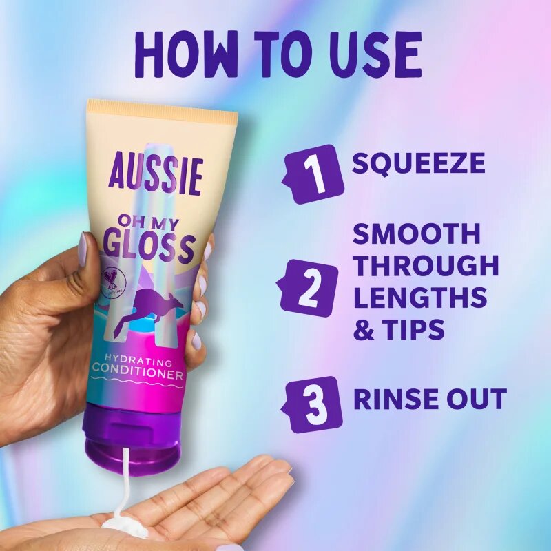 Aussie Oh My Gloss Hydrating Conditioner élénkítő és hidratáló kondicionáló 200 ml
