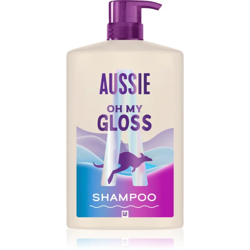 Aussie Oh My Gloss Shampoo sampon a fénylő és selymes hajért 1000 ml