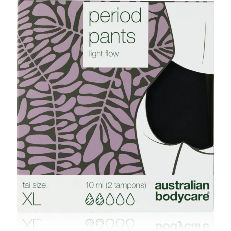 Australian Bodycare Period Pants menstruációs női alsó gyenge menstruációhoz méret XL 1 db