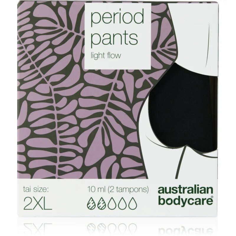 Australian Bodycare Period Pants menstruációs női alsó gyenge menstruációhoz méret XXL 1 db