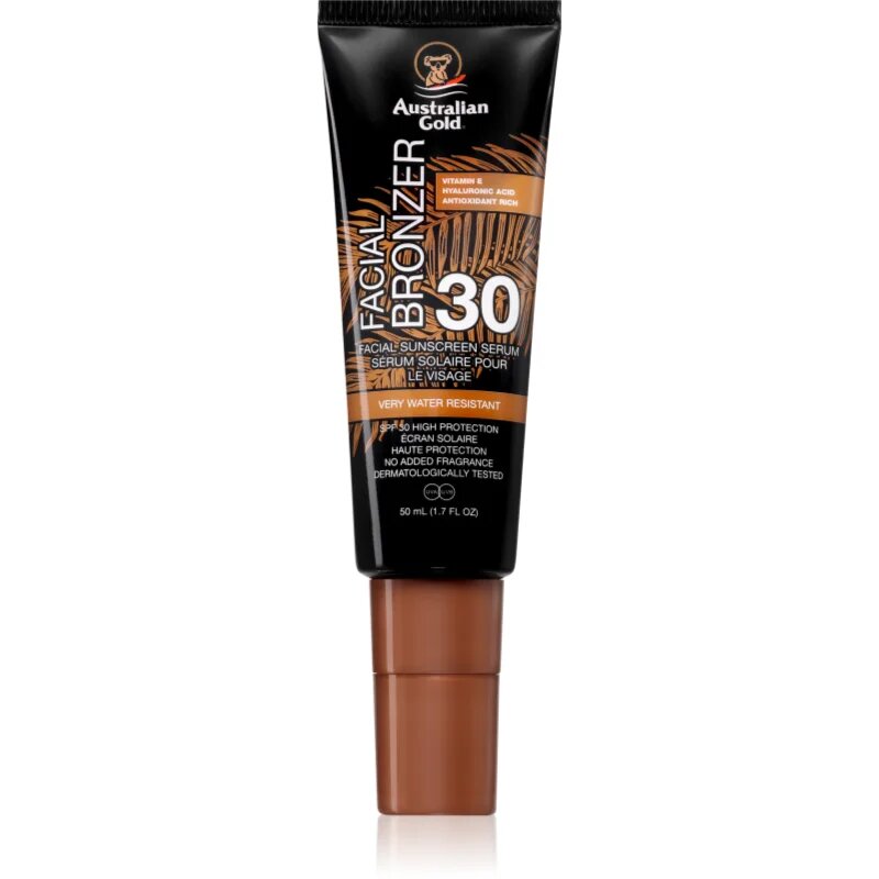 Australian Gold Facial Bronzer szérum bronzosítóval SPF 30 50 ml