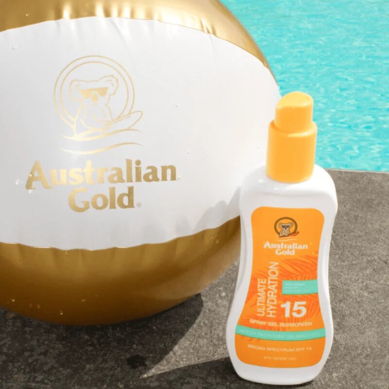 Australian Gold Spray Gel Sunscreen védő spray a káros napsugarak ellen SPF 15 237 ml