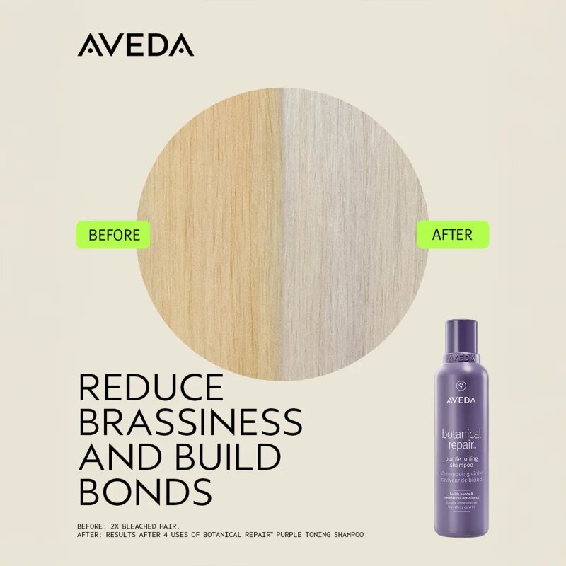 Aveda Botanical Repair™ Purple Toning Shampoo lila tonizáló sampon a károsult hajra 200 ml