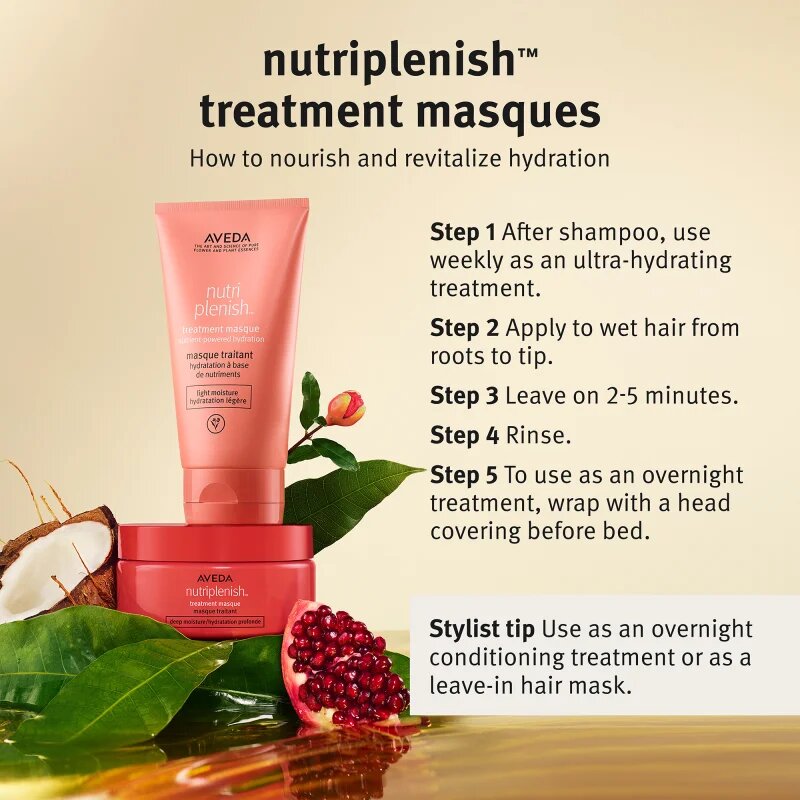 Aveda Nutriplenish™ Masque Light Moisture konnyű tápláló ápolás a normál és kevésbé száraz hajra hidratáló 150 ml