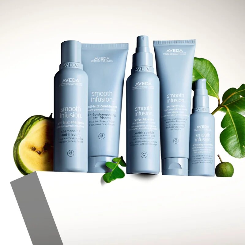 Aveda Smooth Infusion™ Perfectly Sleek™ Heat Styling Cream hővédő krém a rakoncátlan haj kisimítására töredezés ellen 40 ml