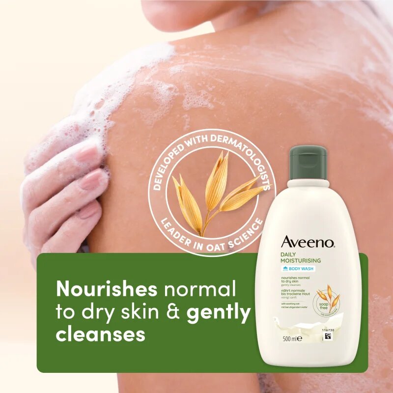 Aveeno Daily Moisturising Body Wash intenzíven tápláló tusolókrém 500 ml