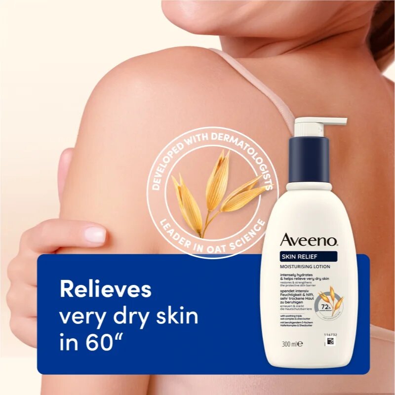 Aveeno Skin Relief Nourishing Lotion hidratáló testápoló tej a nagyon száraz bőrre 300 ml