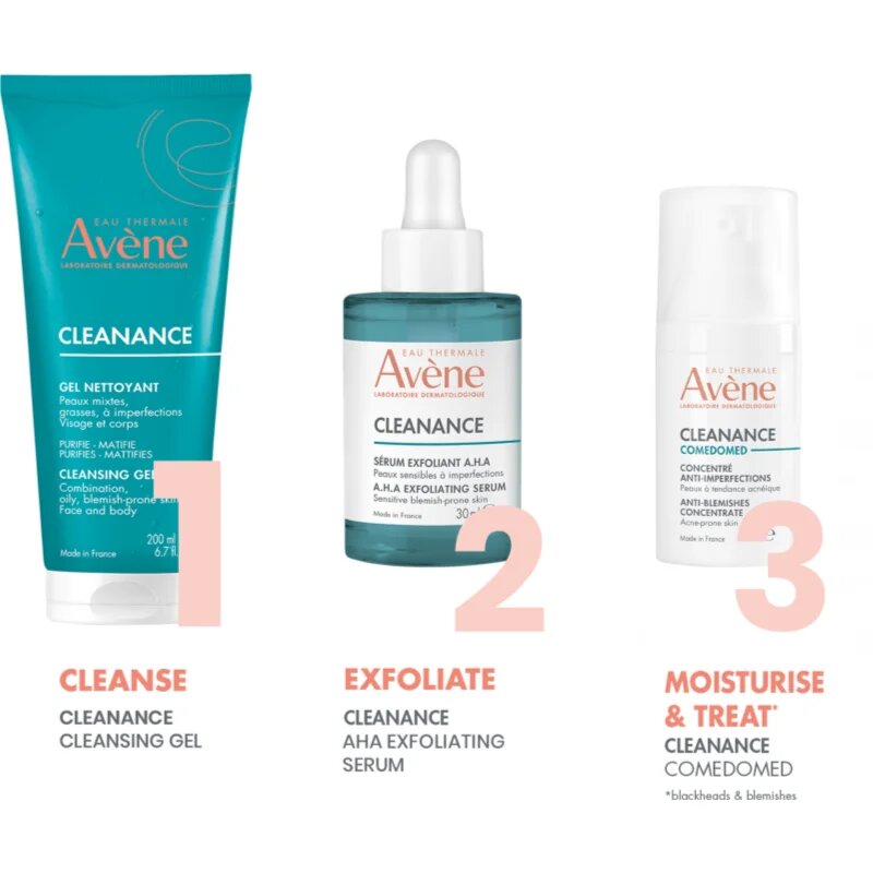 Avène Cleanance A.H.A Exfoliating Serum AHA hámlasztó szérum 30 ml