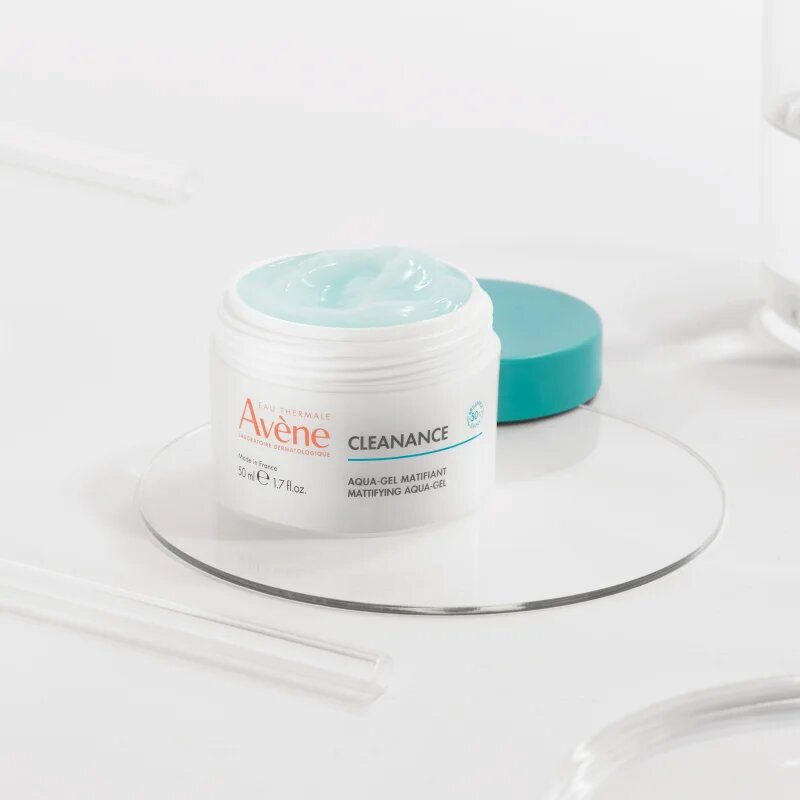 Avène Cleanance Mattifying Aqua-Gel mattító és hidratáló géles krém kombinált és zsíros bőrre 50 ml