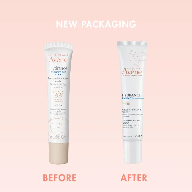 Avène Hydrance BB Light Tinted Hydrating Emulsion tónusos emulzió hidratáló hatással SPF 30 40 ml
