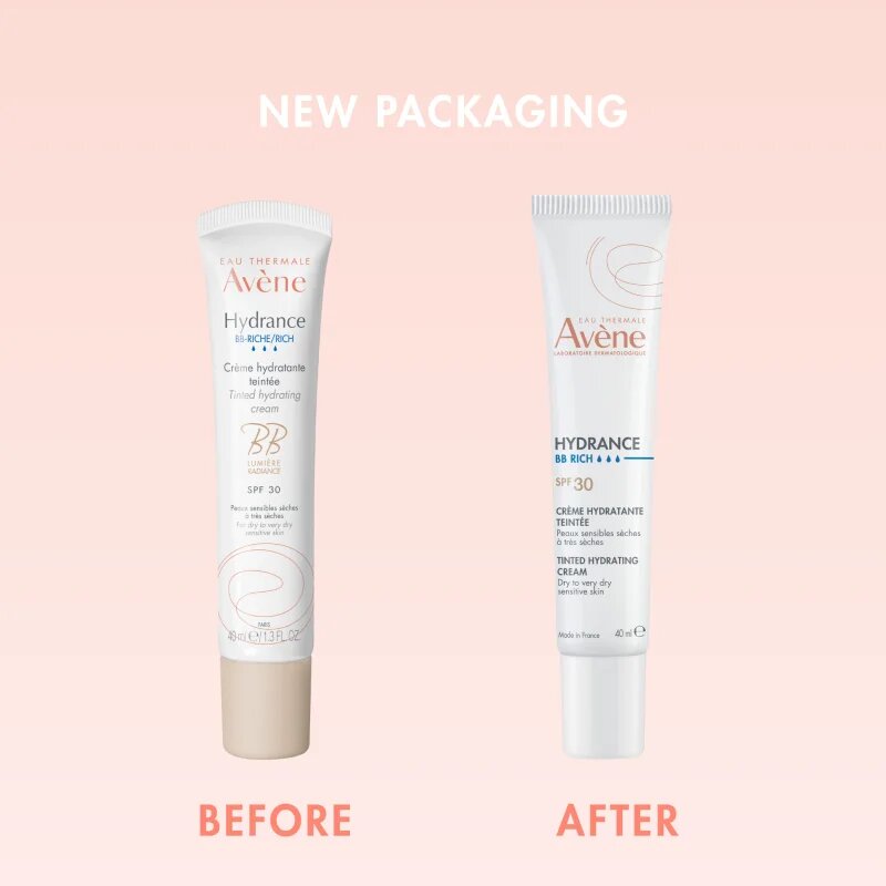 Avène Hydrance BB Rich Tinted Hydrating Cream hidratáló krém tonizáló SPF 30 40 ml