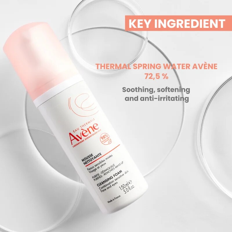 Avène Skin Care tisztító hab normál és kombinált bőrre 150 ml