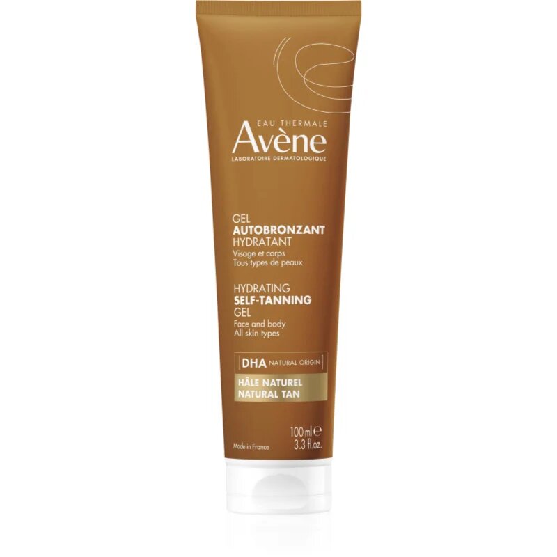 Avène Sun Hydrating Self-Tanning Gel önbarnító zselé arcra és testre minden bőrtípusra 100 ml
