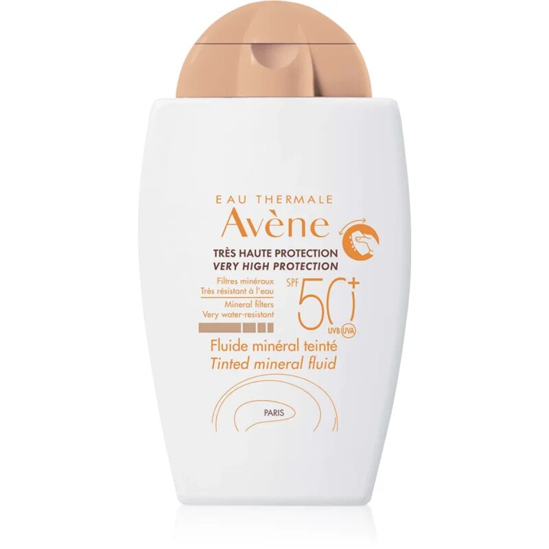 Avène Sun Mineral Fluid Tinted védő ápolás a káros napsugarakkal szemben SPF 50+ 40 ml